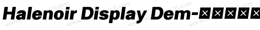 Halenoir Display Dem字体转换
